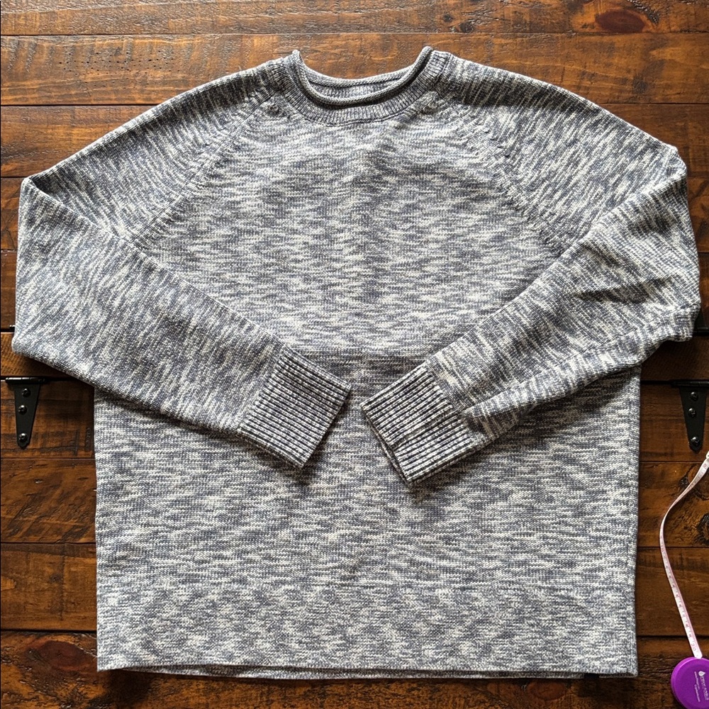 Lululemon “What the Heart Wants” Blue Cotton Sweater